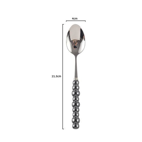 Ceramic Pearl Handle Knife Fork And Spoon Household Eating Soup Spoon Western Foodsteak Knife And Fork