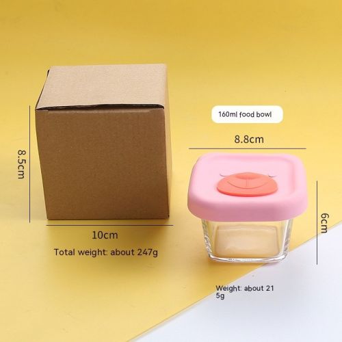Baby Glass Food Supplement Heat Resistant Portable Freshness Bowl