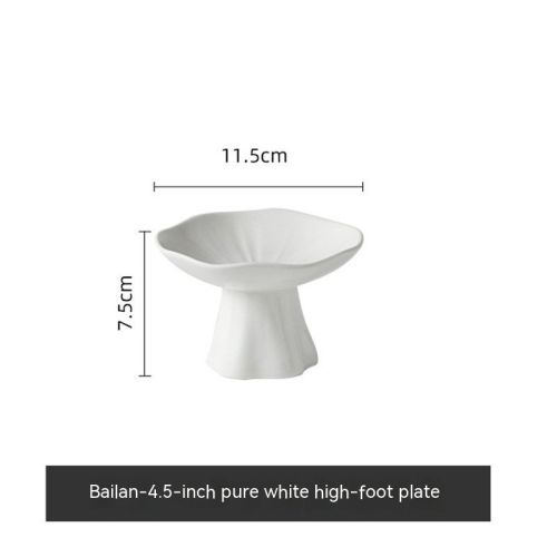 Ceramic Home Snacks High-leg Plate Display Dish