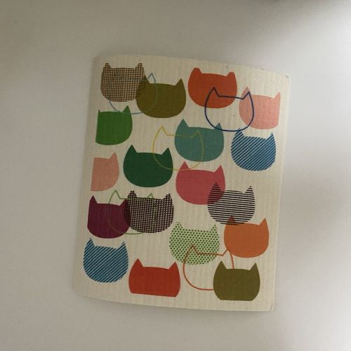Cartoon Printing Environmental Protection Cellulose Sponge Dishcloth