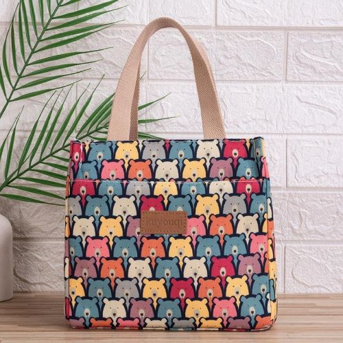 Lunch At Work Lunch Box Bag Aluminum Foil Thickening Handheld Canvas Insulation